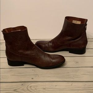 Adam Tucker by Me too Brown Leather Logan Boots